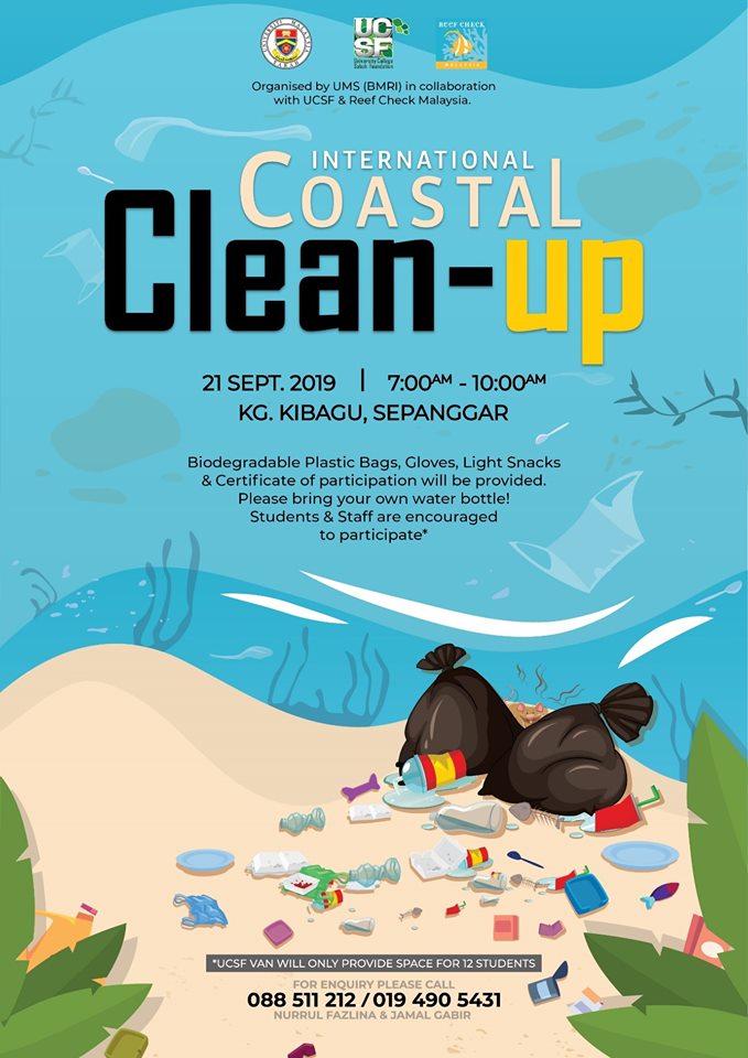 International Coastal Clean Up 2019 - University College Sabah Foundation